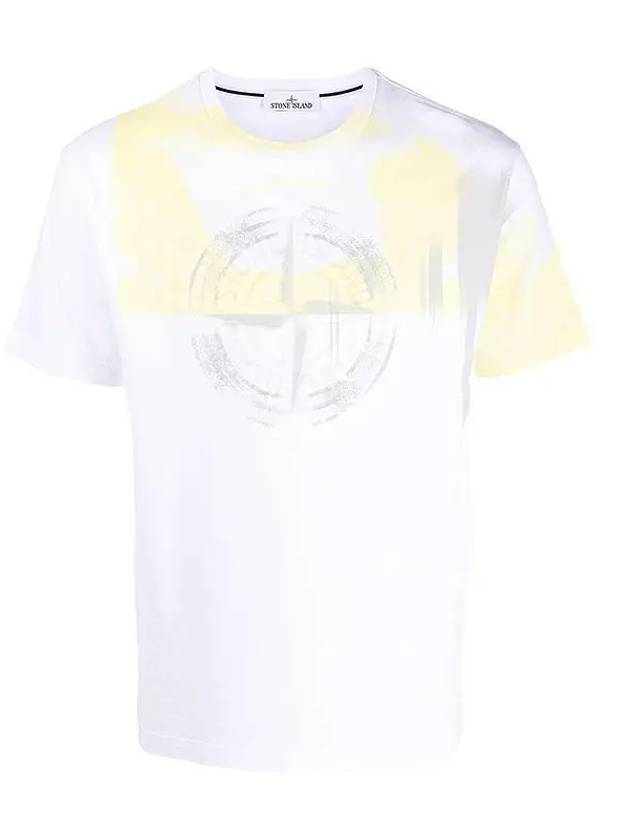 Circlet Logo Printing Short Sleeve T-Shirt White - STONE ISLAND - BALAAN 1