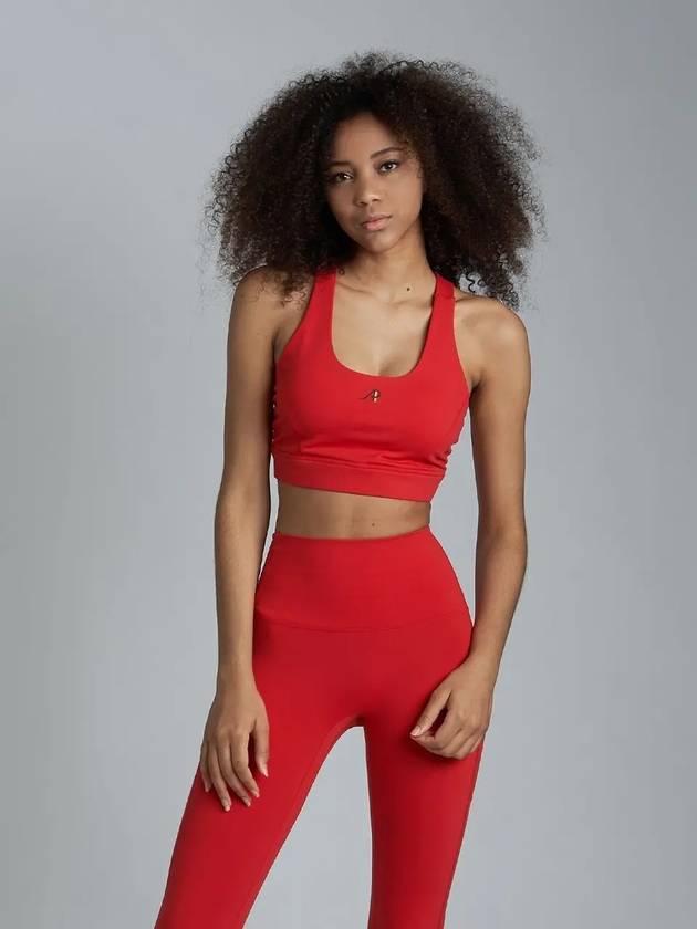 Contour Support Bra Top Red - ATHPLATFORM - BALAAN 3