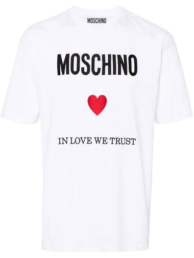 Moschino T-Shirt With Embroidery - MOSCHINO - BALAAN 1