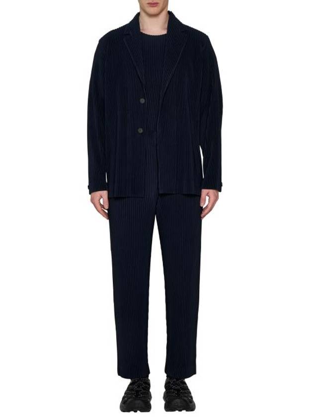 Homme Plisse Basics Pleated Blazer Jacket Black - ISSEY MIYAKE - BALAAN 3