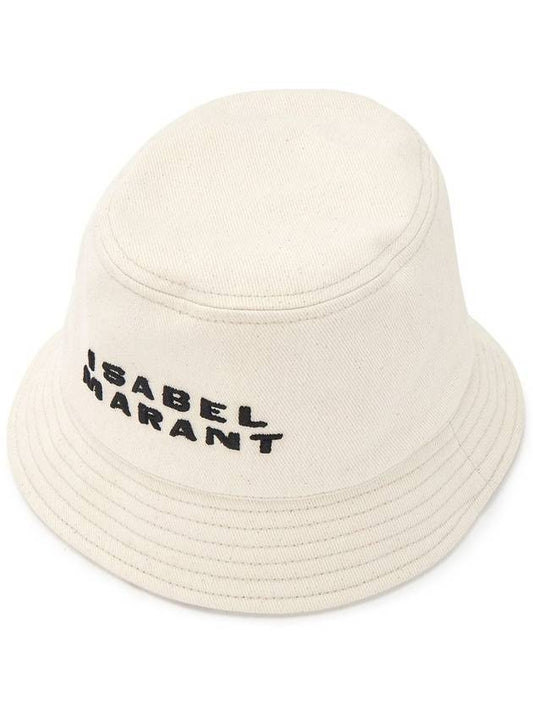 Haley Logo Bucket Hat Black Ecru - ISABEL MARANT - BALAAN 2