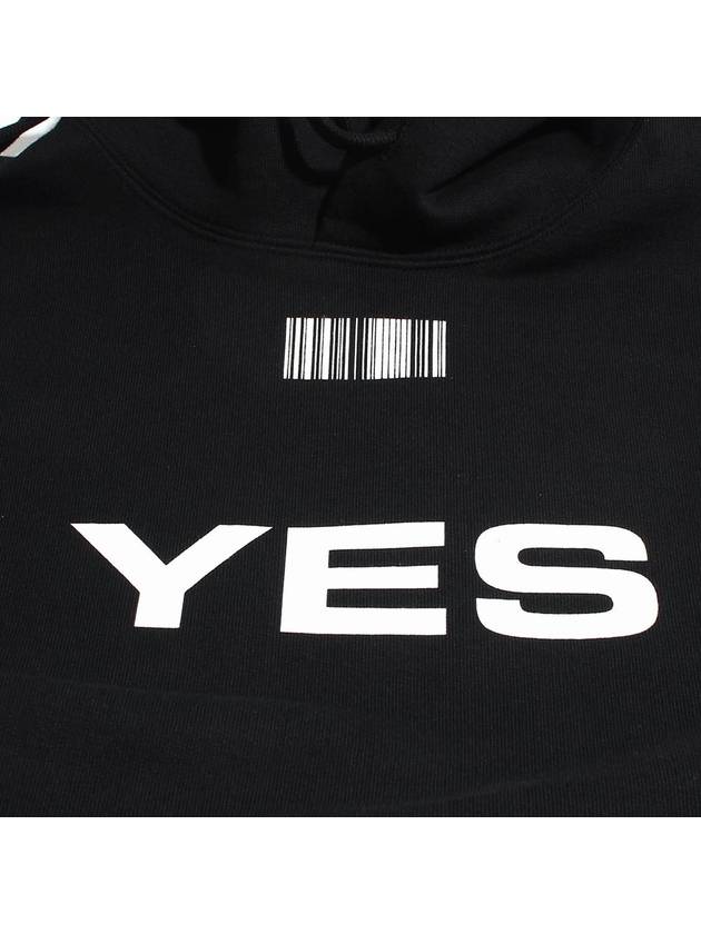 Yes No Barcode Print Hoodie Black - VETEMENTS - BALAAN 5