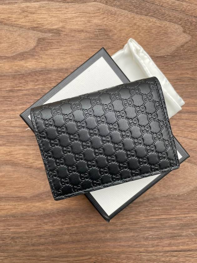 Microssima Bifold Card Wallet Black - GUCCI - BALAAN 2