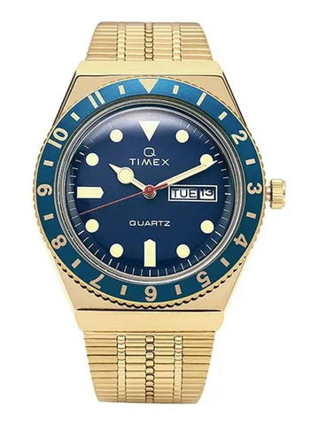 Reissue 38mm Stainless Steel Watch Blue Gold - TIMEX - BALAAN 1