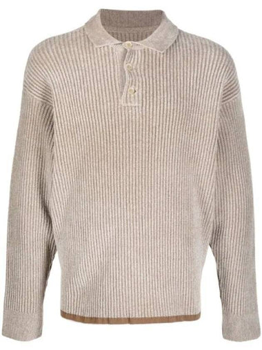 Men's Duci Chenille Knit Top Beige - JACQUEMUS - BALAAN 1