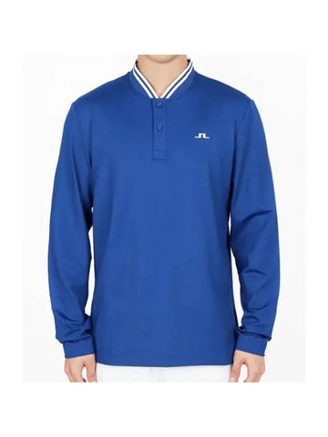 Men's Tyson Long Sleeve Regular Fit Polo Shirt  Sodalite Blue - J.LINDEBERG - BALAAN 1