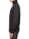 Men's Embroidered Logo Knit Turtleneck Black - VIVIENNE WESTWOOD - BALAAN 5