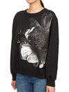 Pressilla Pipa Women's Brushed Sweatshirt WG015Z BLACK WHITE - ALLSAINTS - BALAAN 2