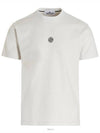 Solar Eclipse Print Short Sleeve T-Shirt Ice - STONE ISLAND - BALAAN 3