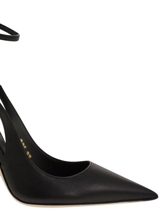 Nappa leather slingback with strap - ELISABETTA FRANCHI - BALAAN 6