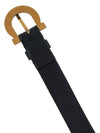 Gancini Buckle Leather Belt Black - SALVATORE FERRAGAMO - BALAAN 8