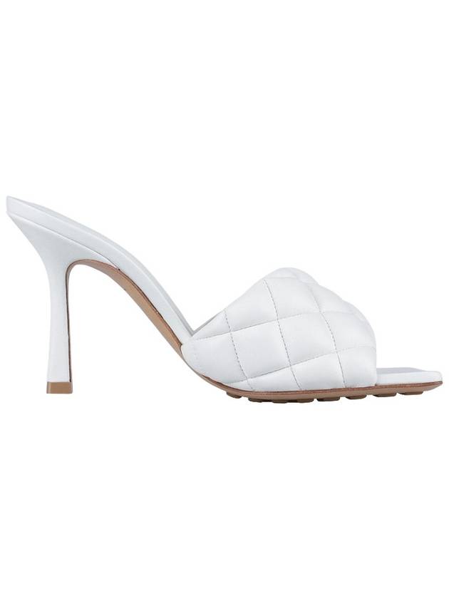 Quilted Nappa Sandal Heels White - BOTTEGA VENETA - BALAAN 5