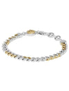 Two Tone Chain Stainless Steel Bracelet Gold Silver - DIESEL - BALAAN 3