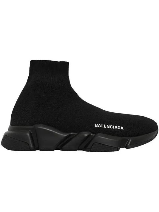 Men's Speed Recycle Knit High-Top Sneakers Black - BALENCIAGA - BALAAN 1
