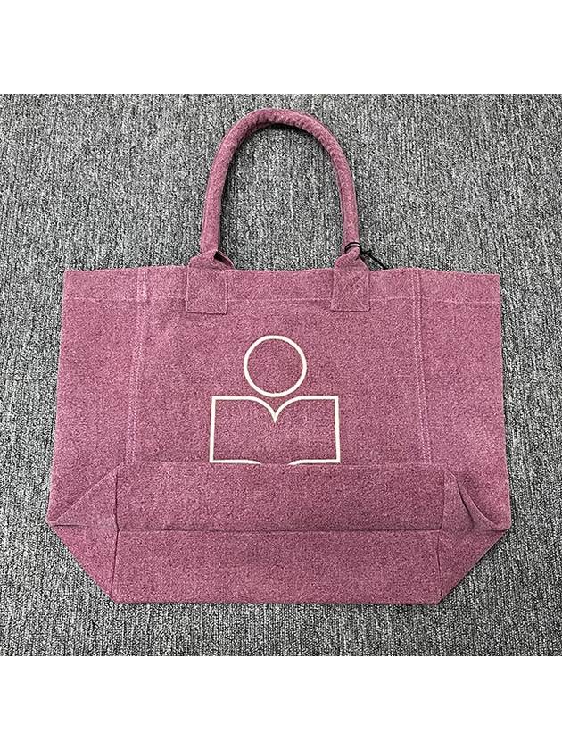 Yenky Logo Washed Cotton Tote Bag Pink - ISABEL MARANT - BALAAN 4