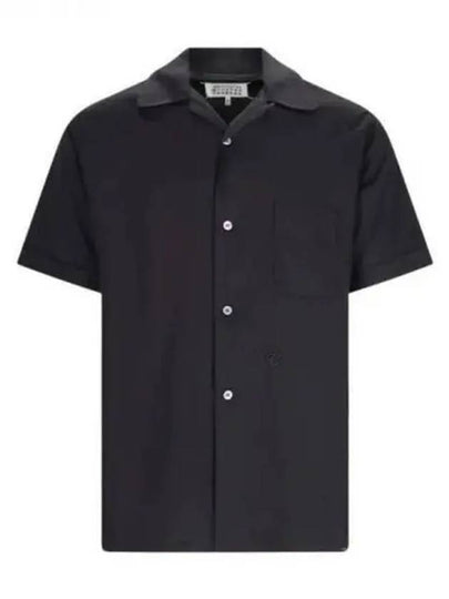 Twill Vacation Short Sleeve Shirt Black - MAISON MARGIELA - BALAAN 2