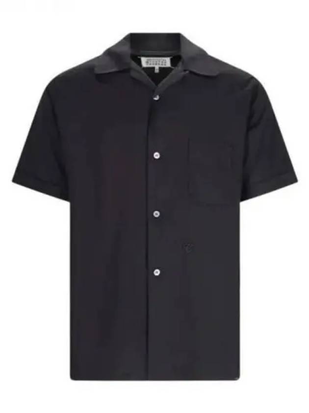 Twill Vacation Short Sleeve Shirt Black - MAISON MARGIELA - BALAAN 2