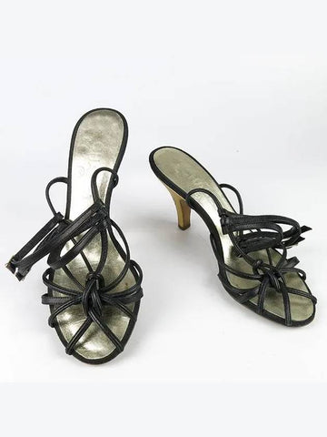 Black color women s sandals 230mm - CHANEL - BALAAN 1