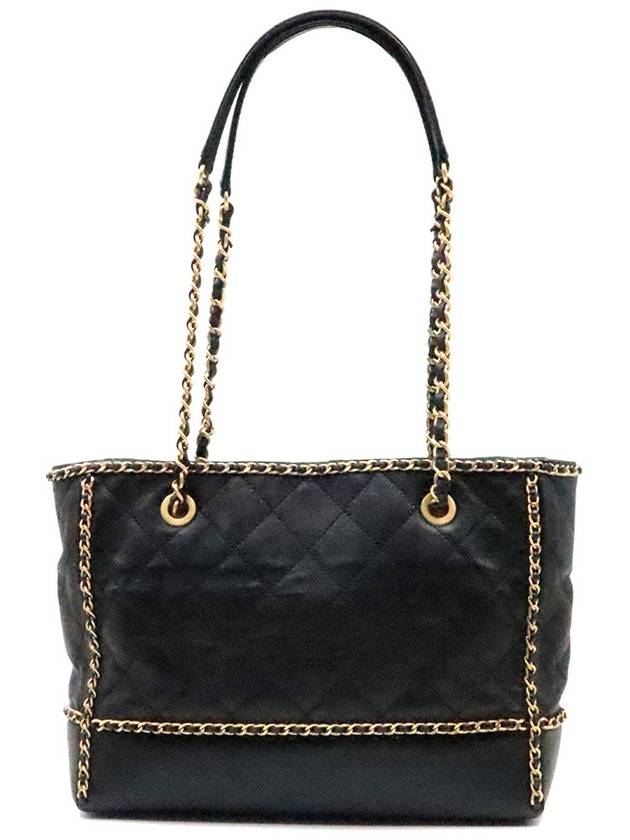 Women s Chanel AS2739 Black Leather Gold Chain Shoulder Bag gt Gangbuk used luxury goods - CHANEL - BALAAN 4