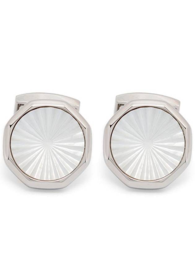 Tateossian Cufflinks Palladium Polished White Accessories - TATEOSSIAN - BALAAN 1