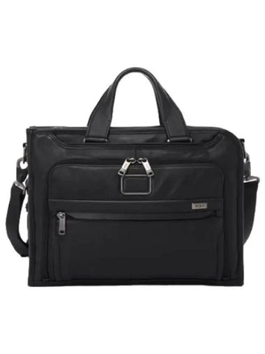 Alpha Slim Deluxe Portfolio Briefcase Black - TUMI - BALAAN 1