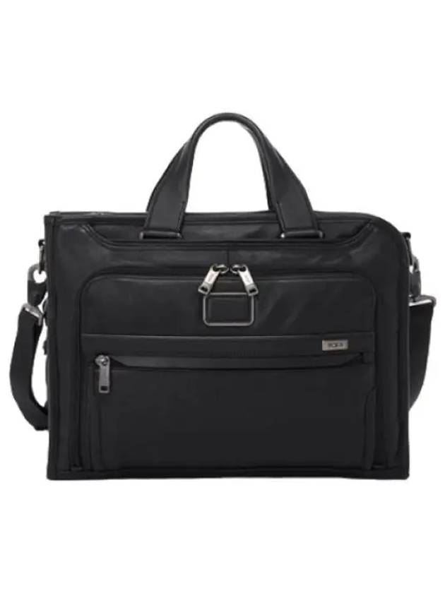 Alpha Slim Deluxe Portfolio Briefcase Black Brief Case Bag - TUMI - BALAAN 1