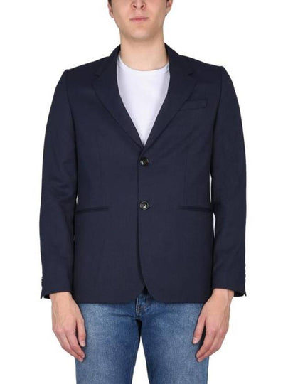 Two Button Blazer Jacket Navy - AMI - BALAAN 2