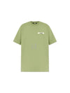 Le Gros Grain Logo Short Sleeve T-Shirt Green - JACQUEMUS - BALAAN 2