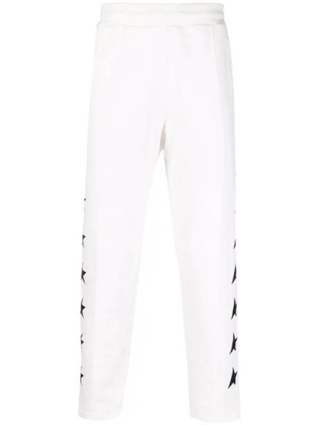 Men's Star Track Pants White - GOLDEN GOOSE - BALAAN 1