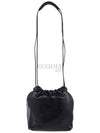 Drawstring Nappa Bucket Bag Black - JIL SANDER - BALAAN 6