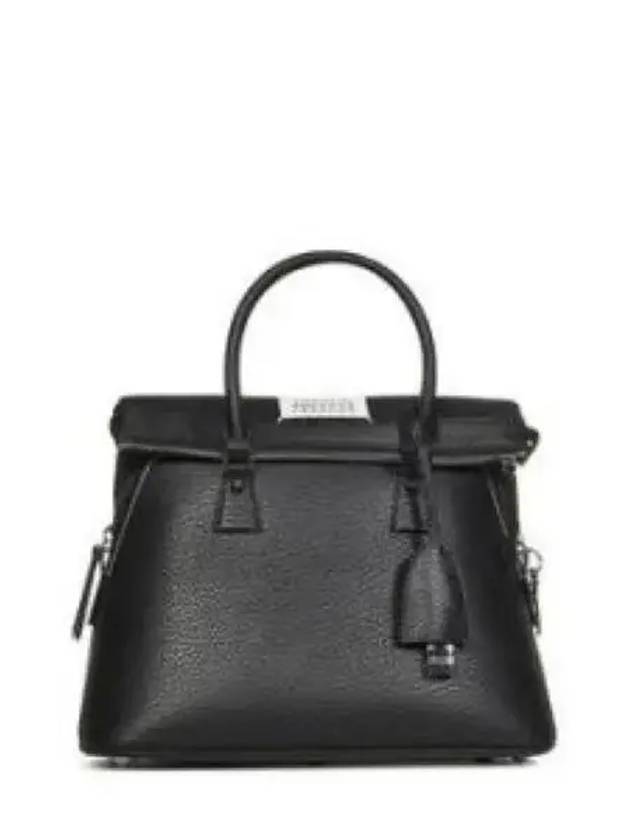 5AC Four Stitch Logo Classic Tote Bag Black - MAISON MARGIELA - BALAAN 2