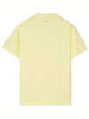 Circlet Logo Printing Short Sleeve T-Shirt Yellow - STONE ISLAND - BALAAN 3