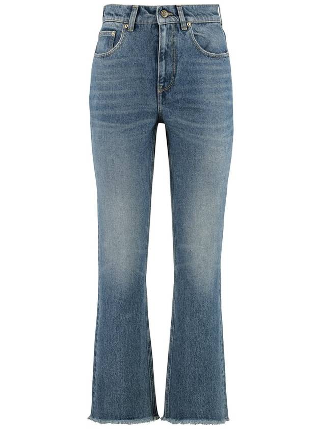 Crop Flared Jeans Blue - GOLDEN GOOSE - BALAAN 2