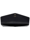 Gancini Gold Leather Clutch Bag Black - SALVATORE FERRAGAMO - BALAAN 5