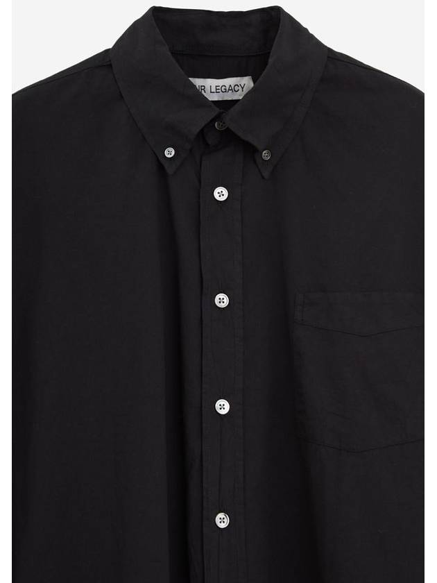 Men's Borrowed BD Overfit Long Sleeve Shirt Black - OUR LEGACY - BALAAN 4