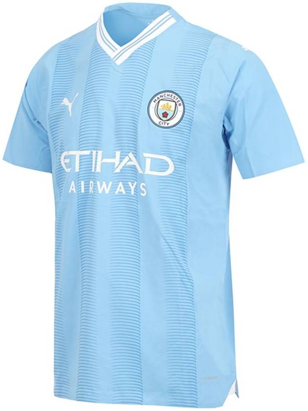 Manchester City 2023 24 Home Jersey Short Sleeve T-Shirt Light Blue - PUMA - BALAAN 1