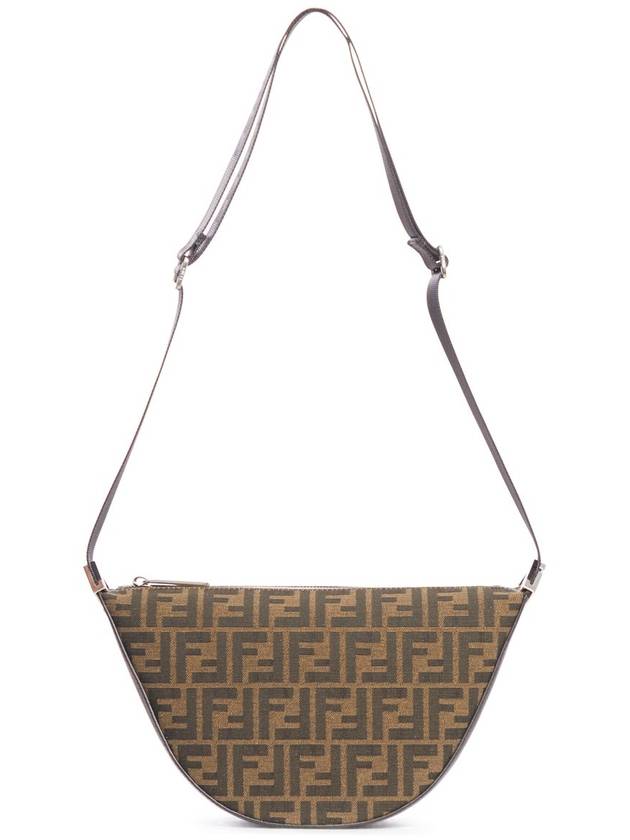 Melon FF Jacquard Small Shoulder Bag Brown - FENDI - BALAAN 4