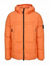 Men's Crinkle Reps Hooded Down Padding Orange - STONE ISLAND - BALAAN 2