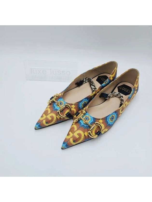 Horsebit Chain Ballet Flats - GUCCI - BALAAN 2