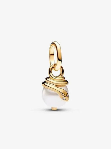 Me Snake Pearlescent Mini Dangle Charm Gold - PANDORA - BALAAN 1