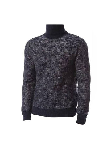 wool turtleneck navy - RVR LARDINI - BALAAN 1