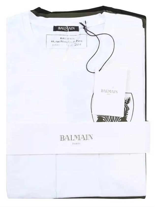 14FW Zebra Pocket Tee 3 Set J607 1303 176 - BALMAIN - BALAAN 1