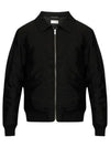 Zip-Up Bomber Jacket Black - SAINT LAURENT - BALAAN 2