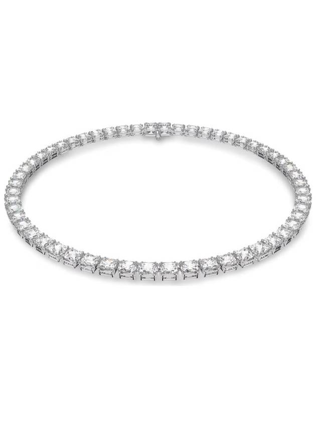 Millenia square cut rhodium necklace silver - SWAROVSKI - BALAAN 2