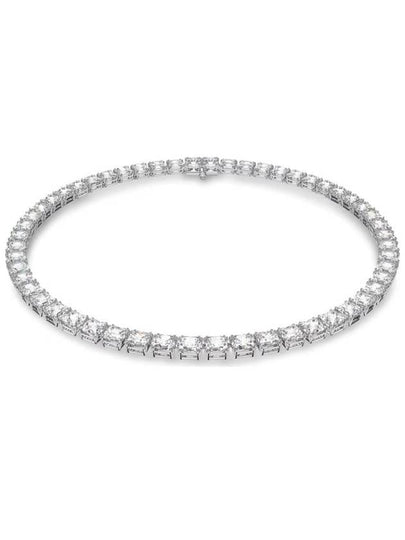 Millenia square cut rhodium necklace silver - SWAROVSKI - BALAAN 2