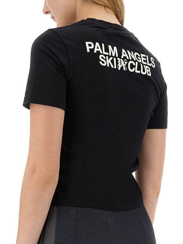 Long Sleeve T-Shirt PWAA044R24JER002 1001 BLACK - PALM ANGELS - BALAAN 5