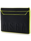 Embossed Logo Card Wallet Black - MSGM - BALAAN 3