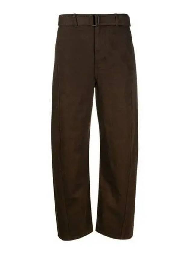 twist belt straight pants espresso - LEMAIRE - BALAAN 2