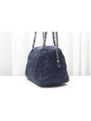 Blue Matera Leather Chain Tote Shoulder Bag - MIU MIU - BALAAN 4