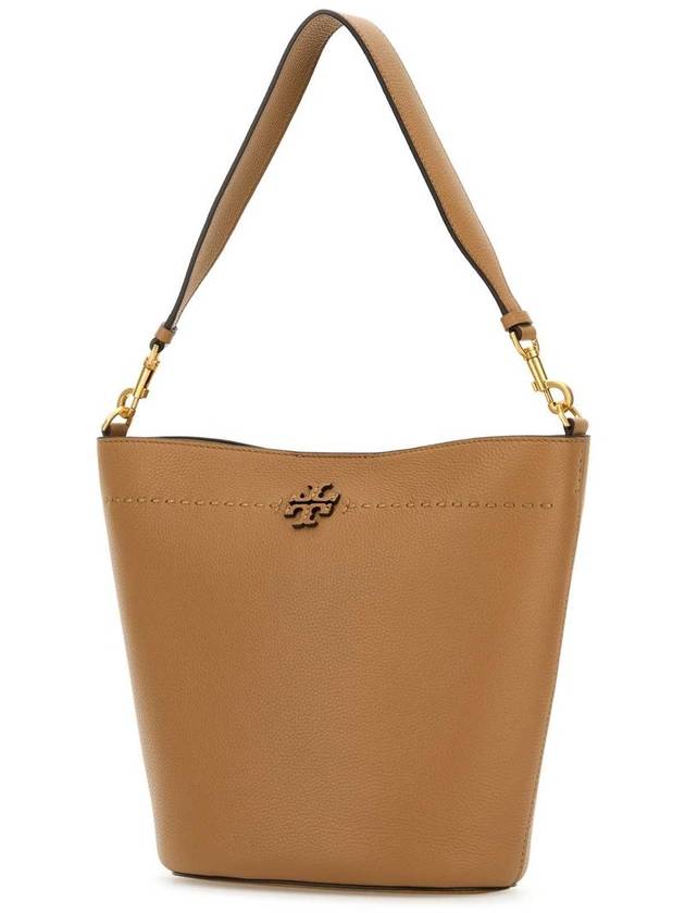 McGraw Logo Bucket Bag Beige - TORY BURCH - BALAAN 3